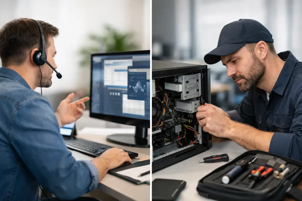Remote Support vs Onsite Repair